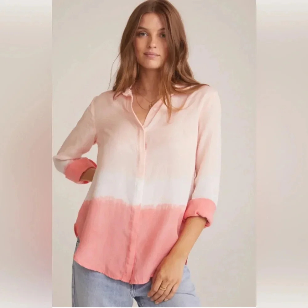 COPY - NWOT Bella Dahl Ombré button down SzM - Picture 1 of 5